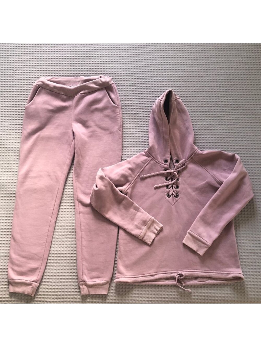 Jasmine Sweatsuit - Hoodie + Joggers - Dusty Rose Color - Size S